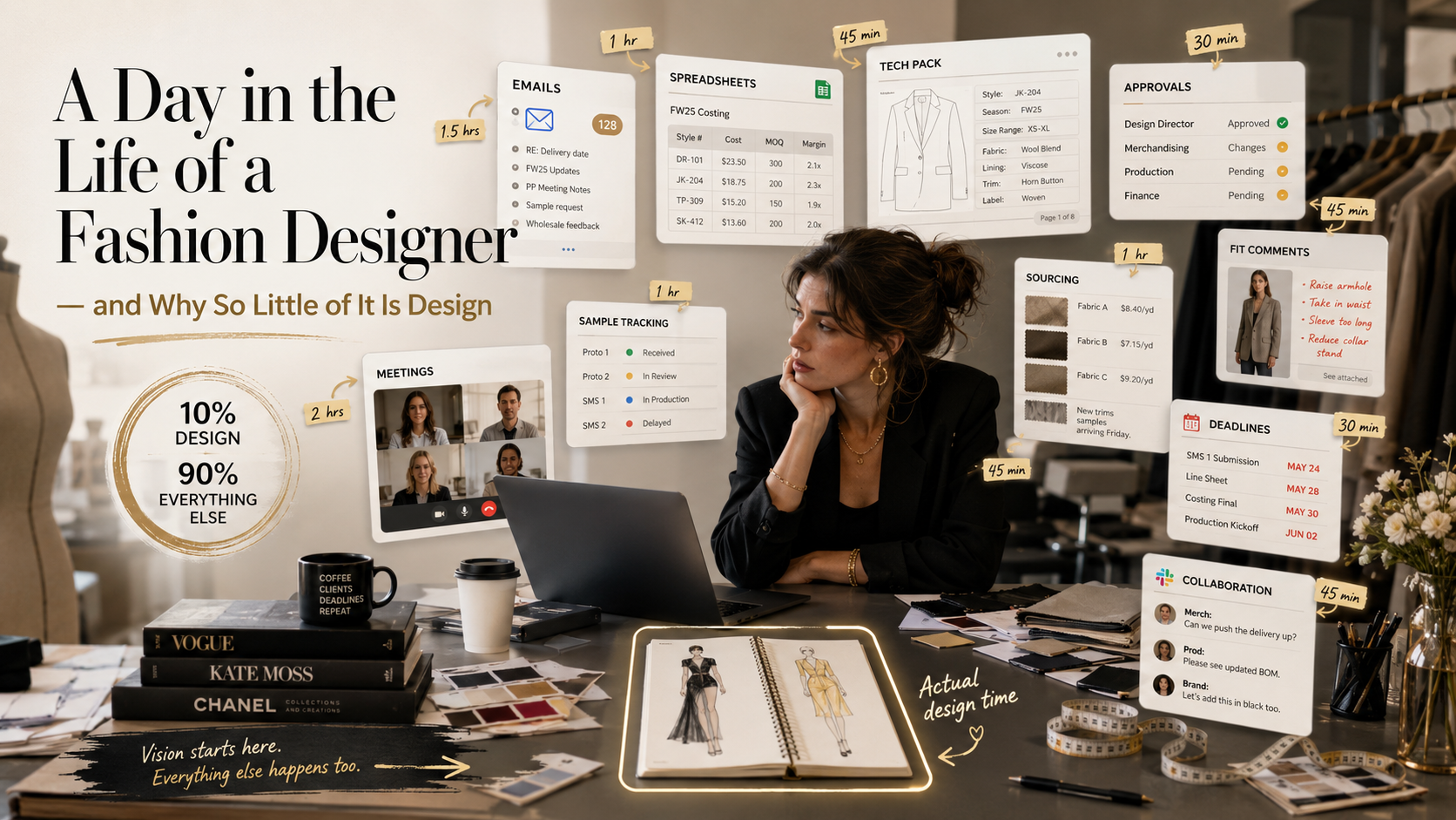 A Day in the Life of a Fashion Designer — and Why So Little of It Is Design